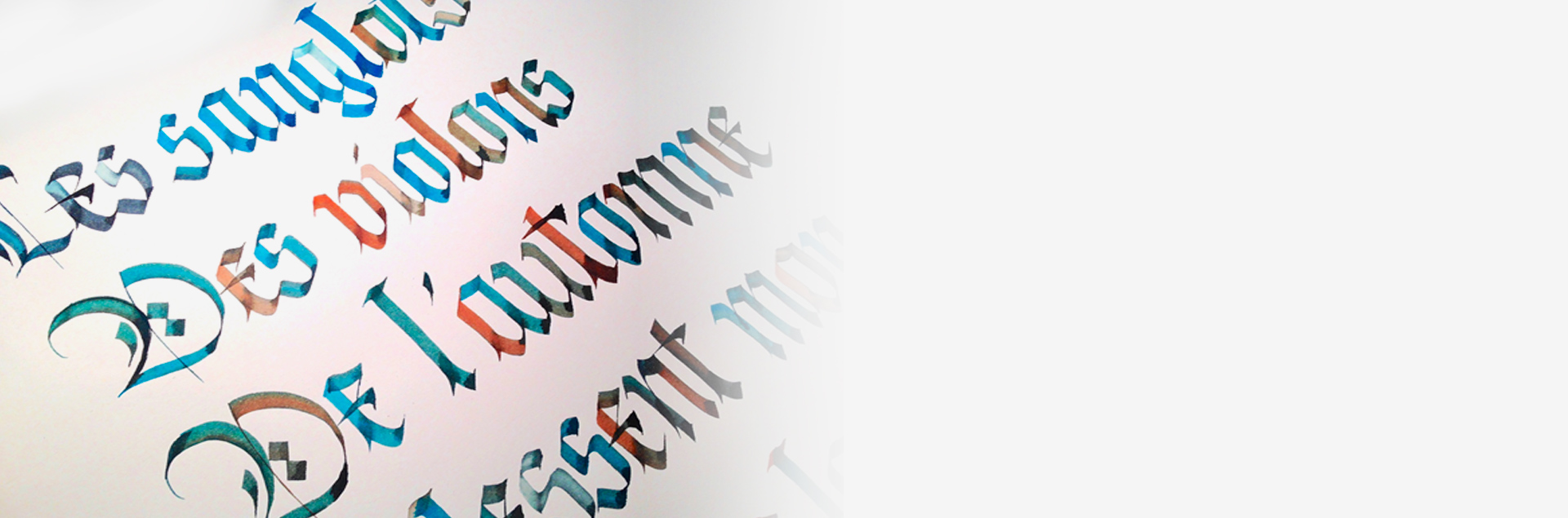 Calligraphy in the Fraktur script style